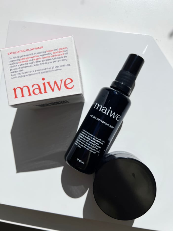 Brand Love mit Verlosung: Maiwe 7 Hey Pretty Beauty Blog Mag Brand Love Maiwe Skincare Naturkosmetik Kultkosmetik Rosehip Oil Extract Exfoliating Glow Mask Activated Toning Mist