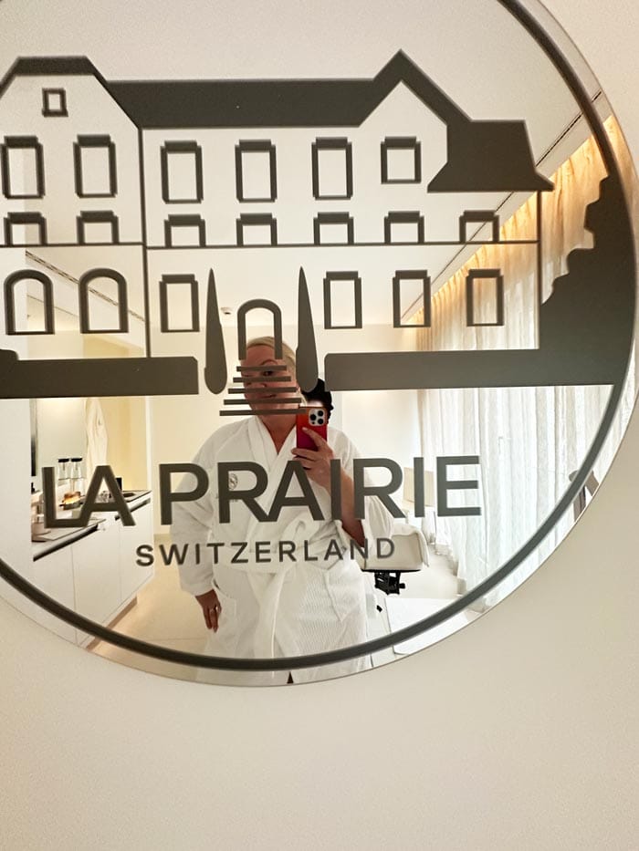 park hotel vitznau spa laprairie treatment selfie
