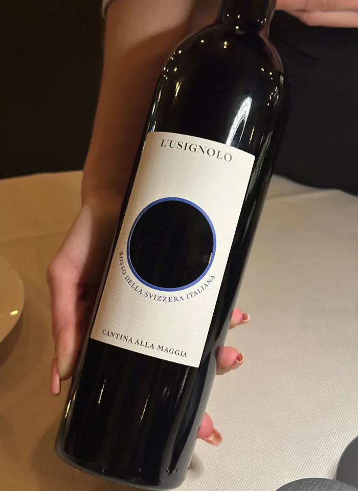 Spa Review mit ordentlich Frühlingssonne: Hotel Belvedere Locarno 50 Belvedere Dinner Wein
