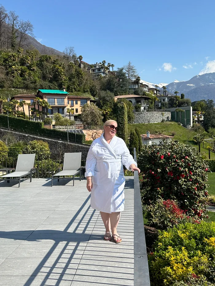 Spa Review mit ordentlich Frühlingssonne: Hotel Belvedere Locarno 28 Belvedere Spa Steffi Balkon