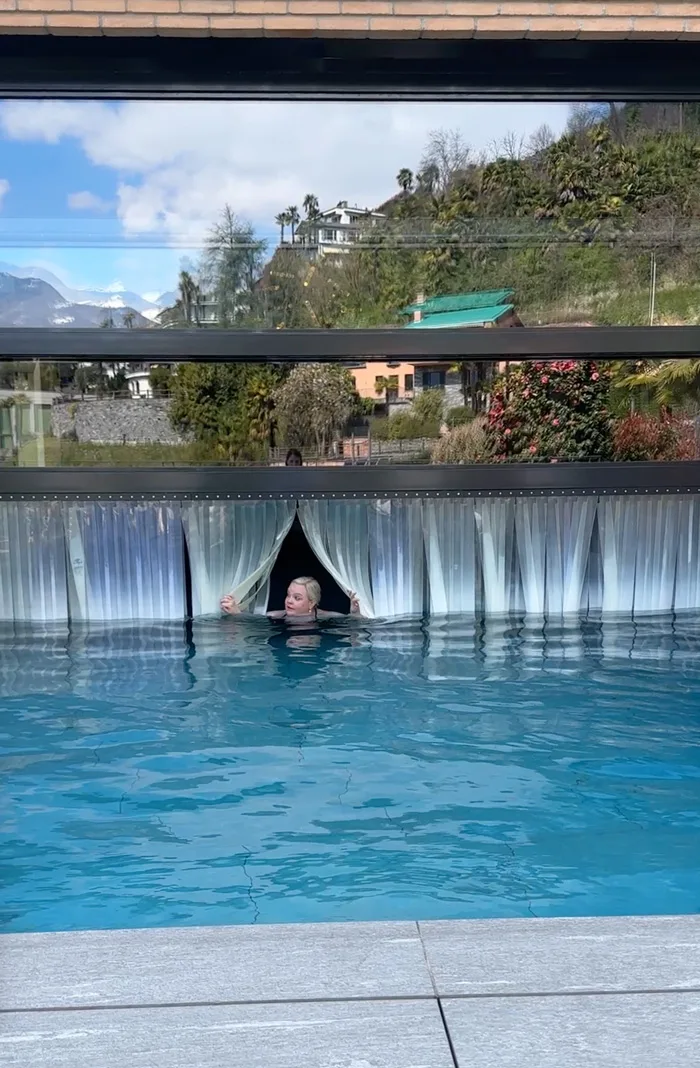 Spa Review mit ordentlich Frühlingssonne: Hotel Belvedere Locarno 30 Belvedere Spa Steffi PoolDusse 1