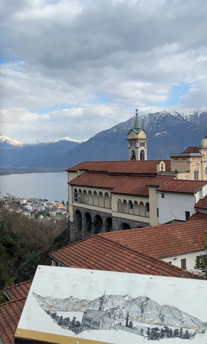 Spa Review mit ordentlich Frühlingssonne: Hotel Belvedere Locarno 55 MadonnaDelSasso Aussicht