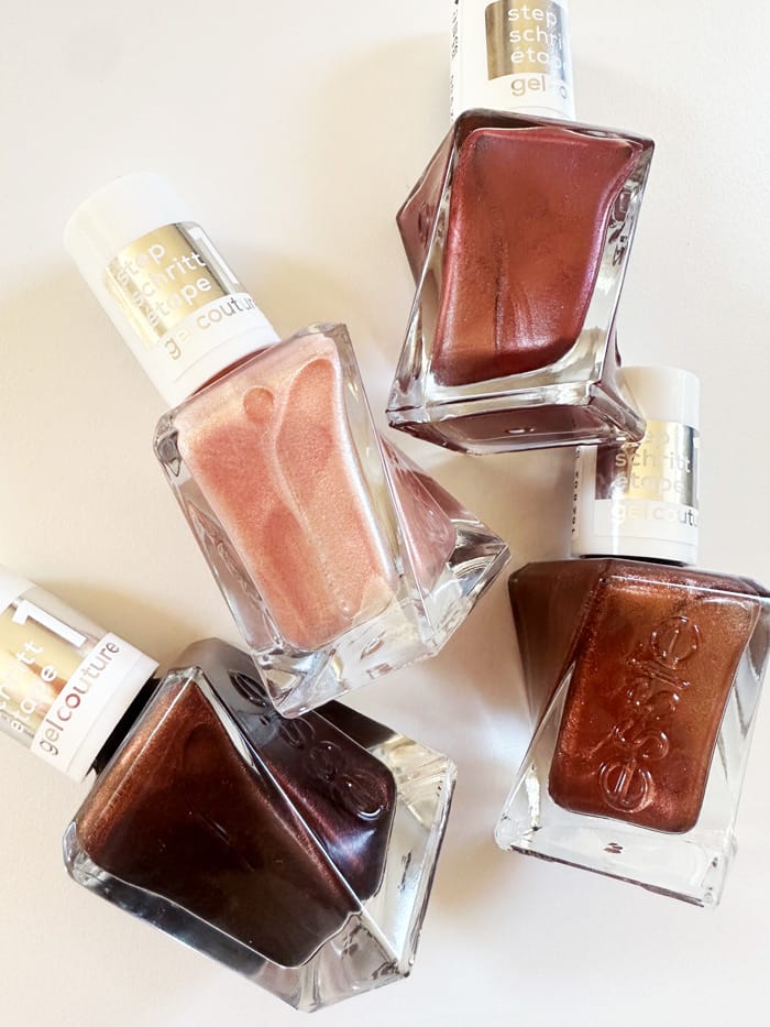 essie liquid diamonds bottles reds