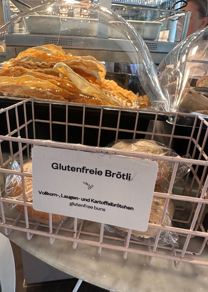 Hiltl Rooftop GlutenfreieBroetli
