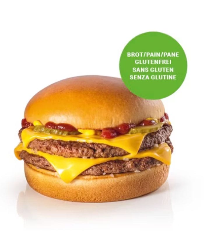 McDonalds Glutenfrei Burger
