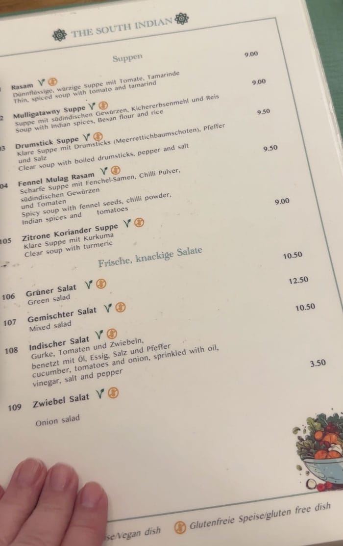 SouthIndian Menu
