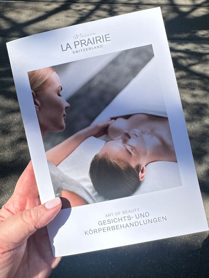 Spa Review: Maison La Prairie in Zürich 9 MaisonLaPrairie SpaMenu