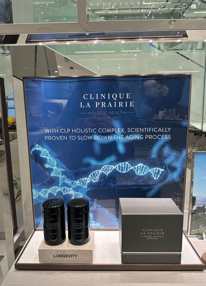 Spa Review: Maison La Prairie in Zürich 8 MaisonLaPrairie Supplements Longevity