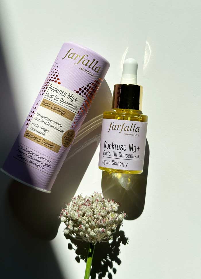 Neue Energie für deine Haut mit der farfalla Rockrose Mg+ Hydro Skinergy Kollektion 4 farfalla rockrose mg facialoil