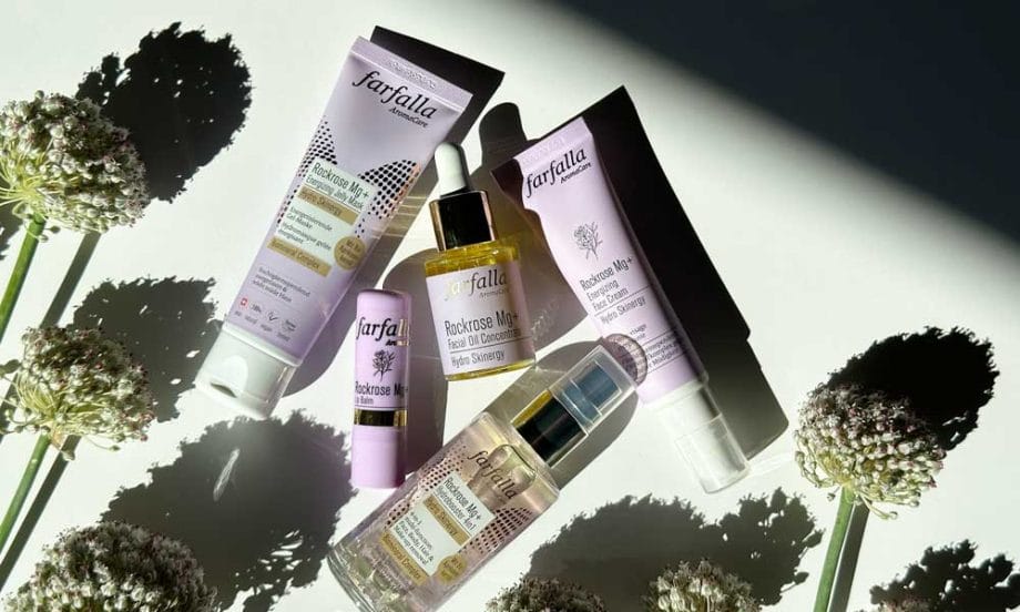 Neue Energie für deine Haut mit der farfalla Rockrose Mg+ Hydro Skinergy Kollektion farfalla rockrose teaser