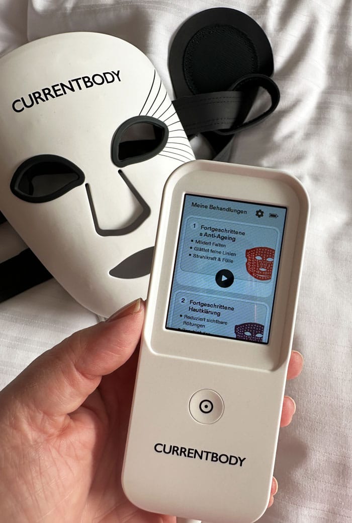 Was die CurrentBody LED Lichttherapie Maske: 3. Generation anders macht 6 Currentbody LED 3Gen Display Auswahl