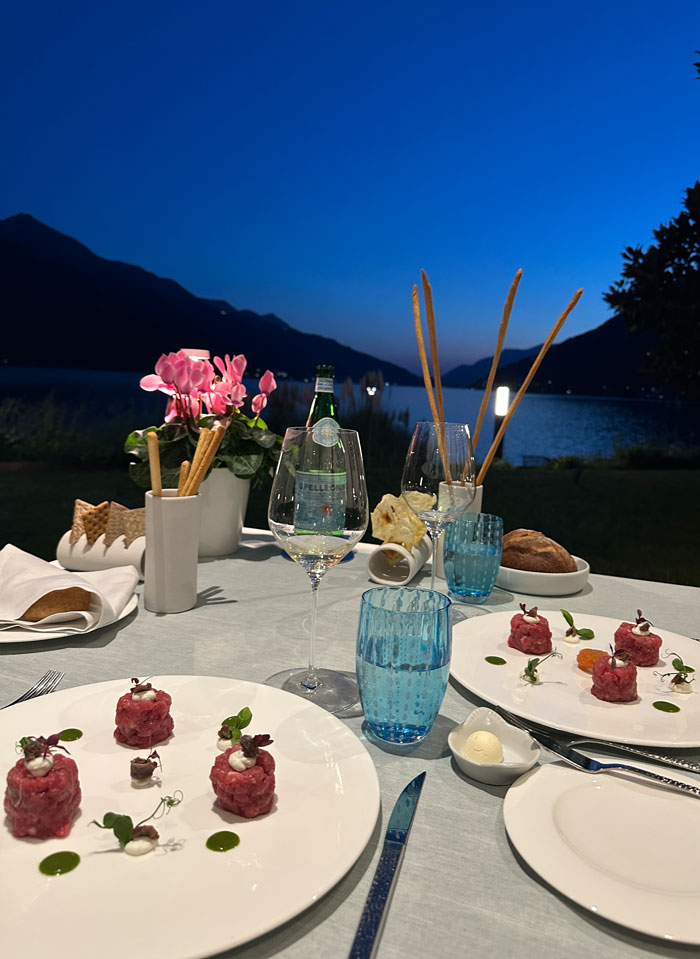 Wellness-Auszeit in Lugano in den Swiss Diamond Hotels 38 LaRomantica Dinner Vorspeise