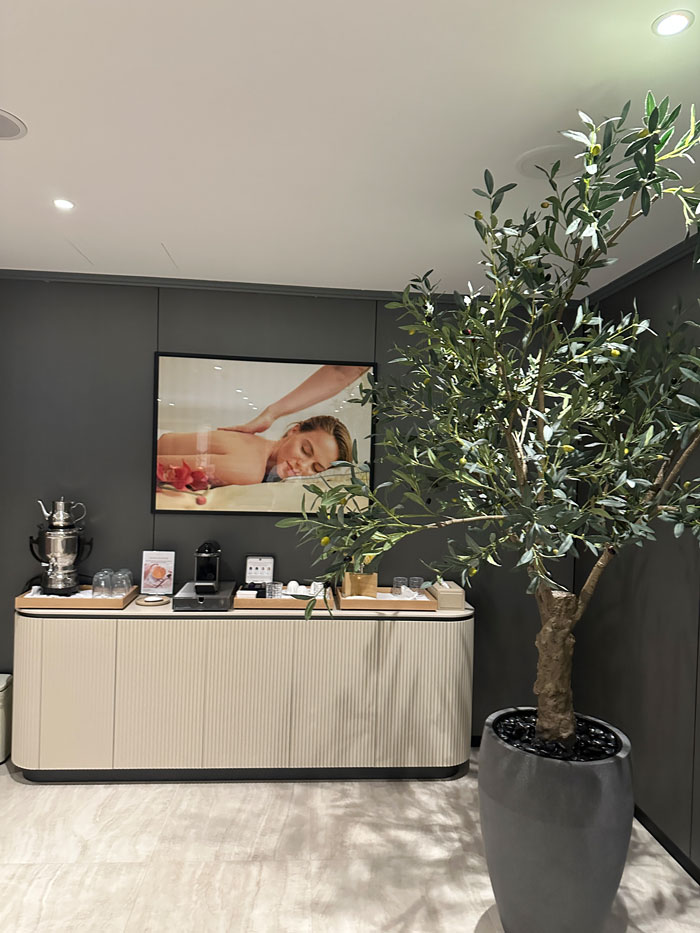 Wellness-Auszeit in Lugano in den Swiss Diamond Hotels 34 LaRomantica Spa Theke