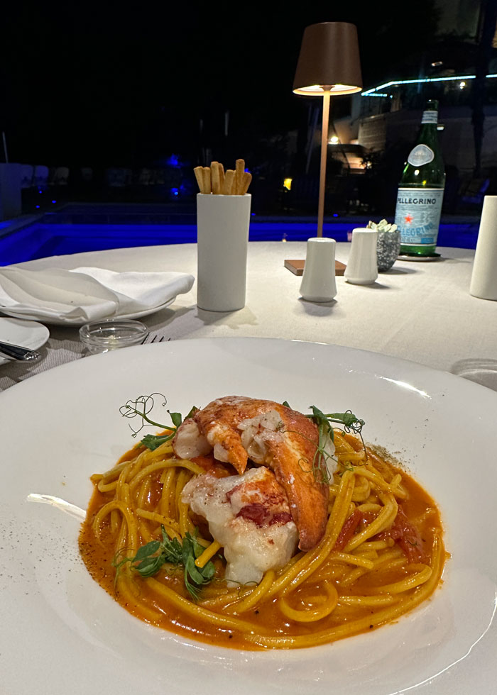 Wellness-Auszeit in Lugano in den Swiss Diamond Hotels 21 LakeLugano Dinner Pasta