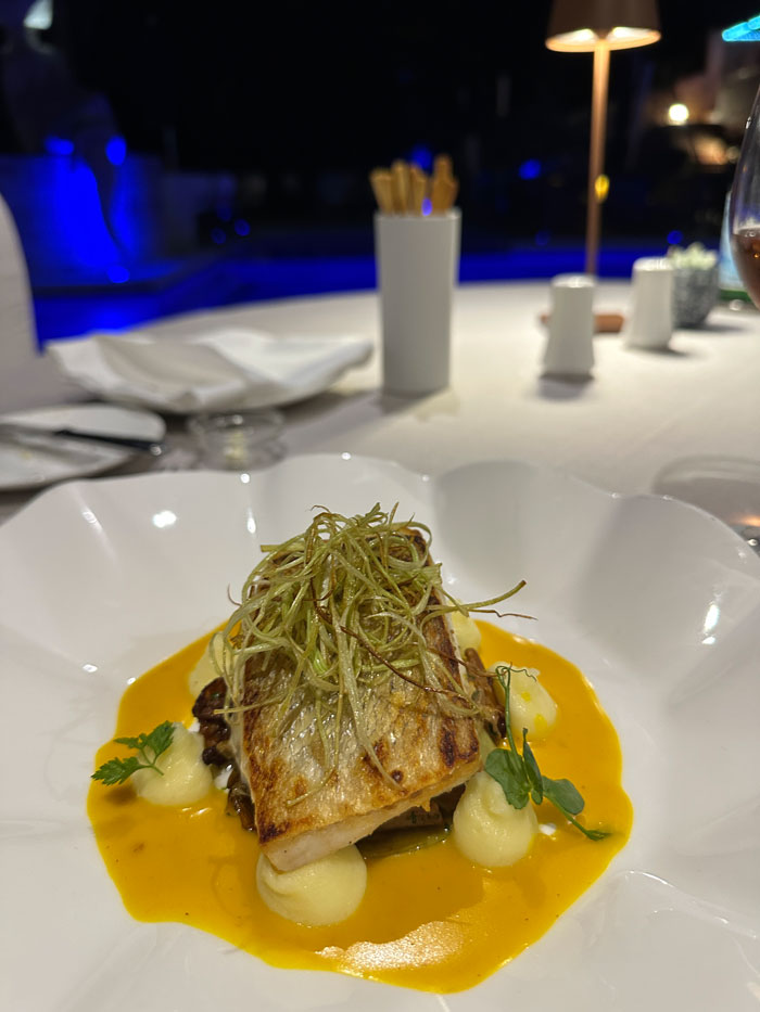 Wellness-Auszeit in Lugano in den Swiss Diamond Hotels 22 LakeLugano Essen Dinner Fisch