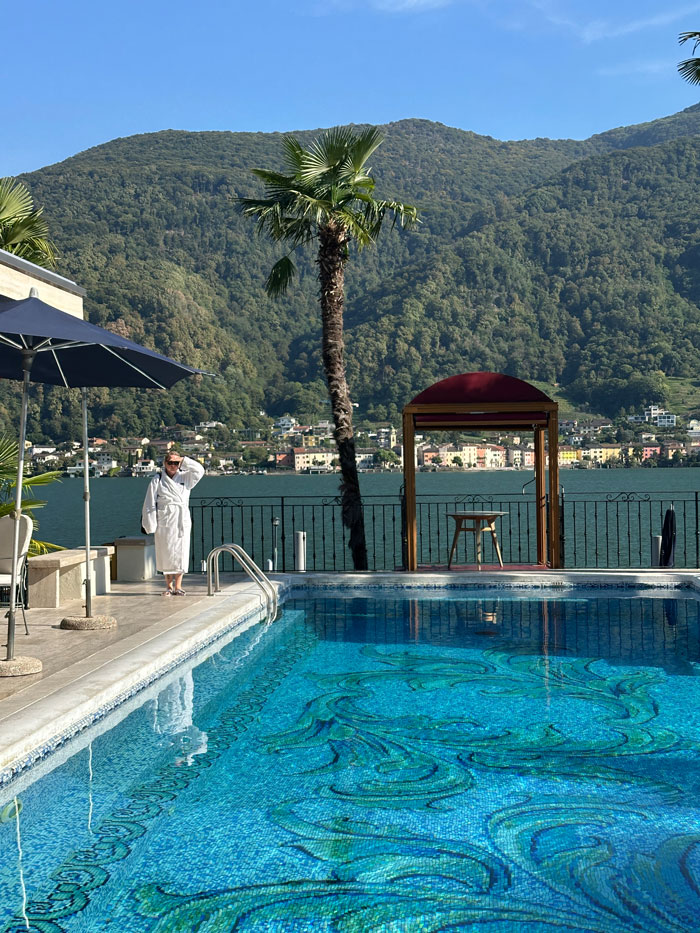 Wellness-Auszeit in Lugano in den Swiss Diamond Hotels 12 LakeLugano PooL Sandra